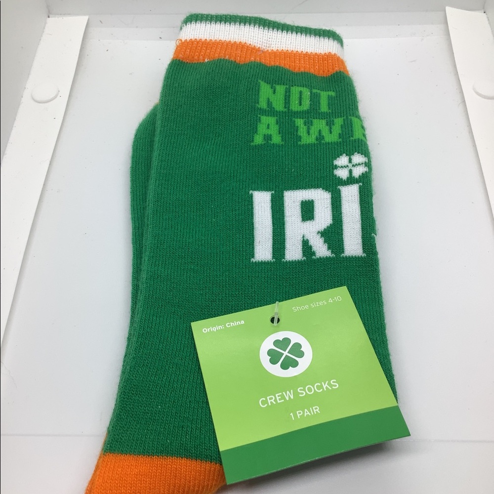 St Patrick’s Day - Not a Wee Bit Irish -Crew Socks